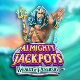 Almighty Jackpots – Realm of Poseidon logo by Novomatic at Corgibet Casino