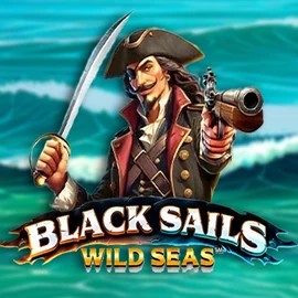 Black Sails Wild Seas slot logo by Infinity Dragon Studios at Corgibet Casino