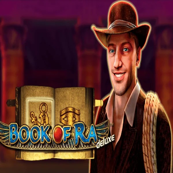 Book of Ra Deluxe slot visual from Novomatic available on coorgibet.com