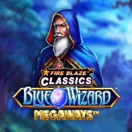 Fire Blaze Blue Wizard Megaways casino game by Rarestone Gaming – featured logo at Corgibet Casino