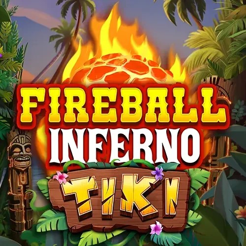 Official Slots logo: Fireball Inferno Tiki by NetEnt at Corgibet Casino