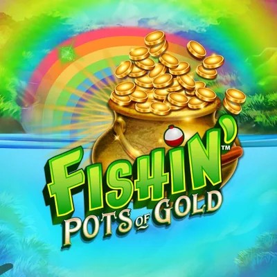 Fishin Pots Of Gold logo by Gameburger Studios Corgibet Casino