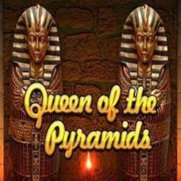 Queen of the Pyramids online game logo by Playtech on coorgibet.com