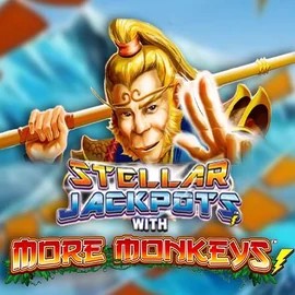Stellar Jackpots with More Monkeys logo by Lightning Box Game Corgibet Casino